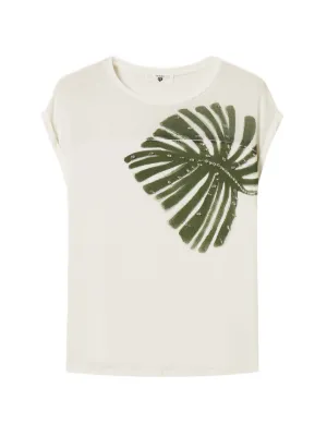 TWINSET T-shirt with print and embroidery