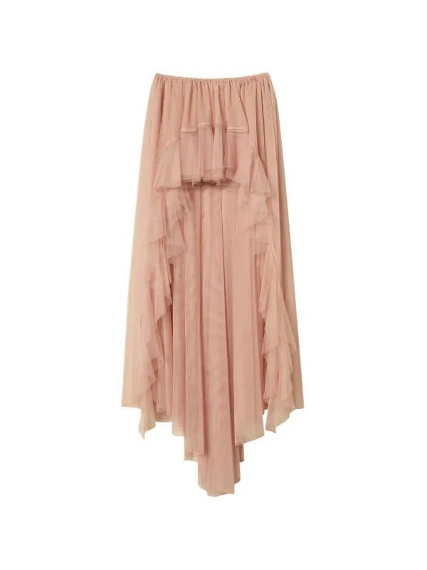 TWINSET x Myfo long asymmetric tulle skirt