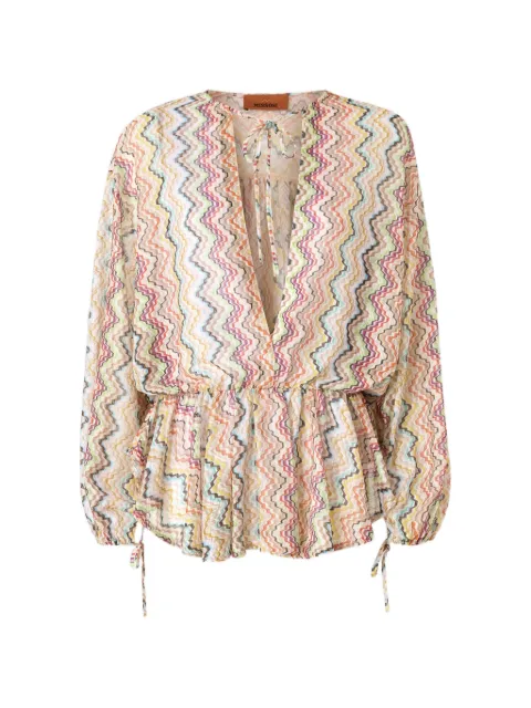 Missoni chevron-patterned beach cover