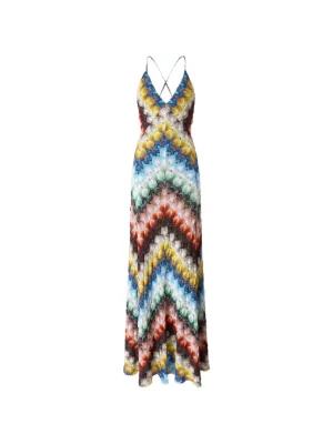 Missoni V-neck maxi dress
