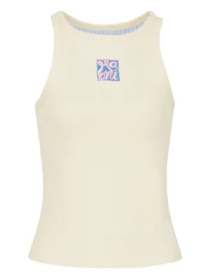 Marni ribbed embroidered tank top