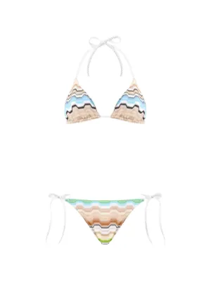 Missoni bikini in pure viscose with greek motif
