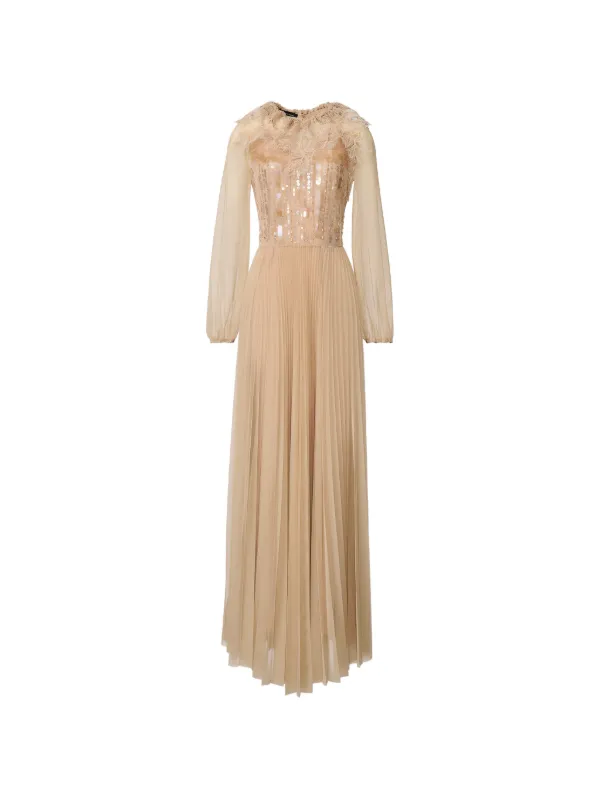 Fabiana Filippi sequin-embellished pleated maxi dress
