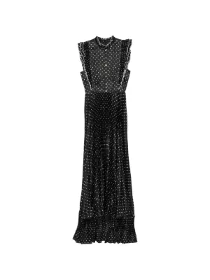 Self-Portrait sleeveless polka dot maxi dress
