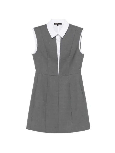 Maje layered-effect tailored dress