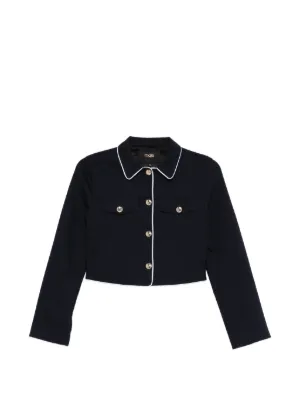 Maje buttoned piped jacket