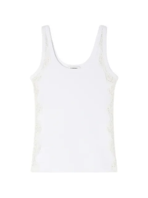 SANDRO vest top with lace detail