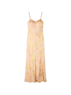 SANDRO flower print maxi dress