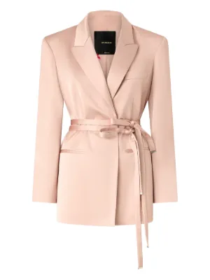 PINKO satin jacket with belt