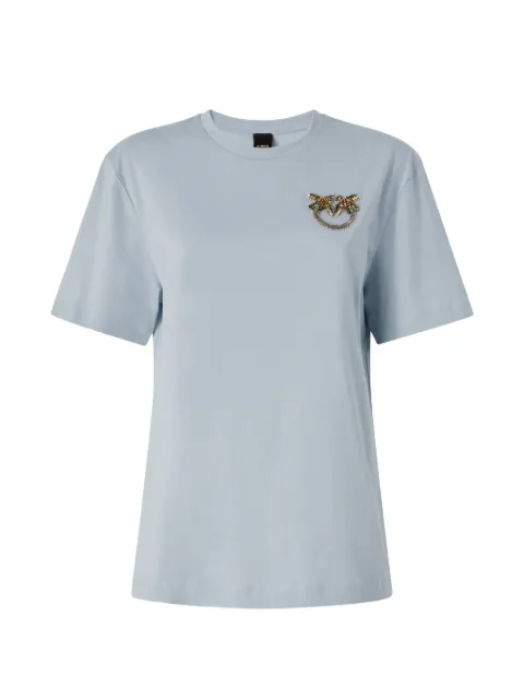 PINKO T-shirt with Love Birds jewel detail