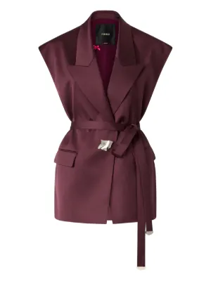 PINKO sleeveless jacket in satin