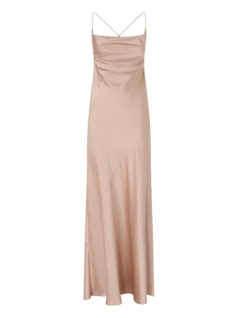 PINKO long slip dress in satin