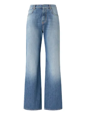 PINKO wide-leg jeans with fading