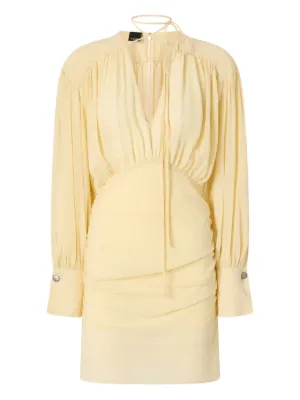 PINKO mini dress with long-sleeves and draping