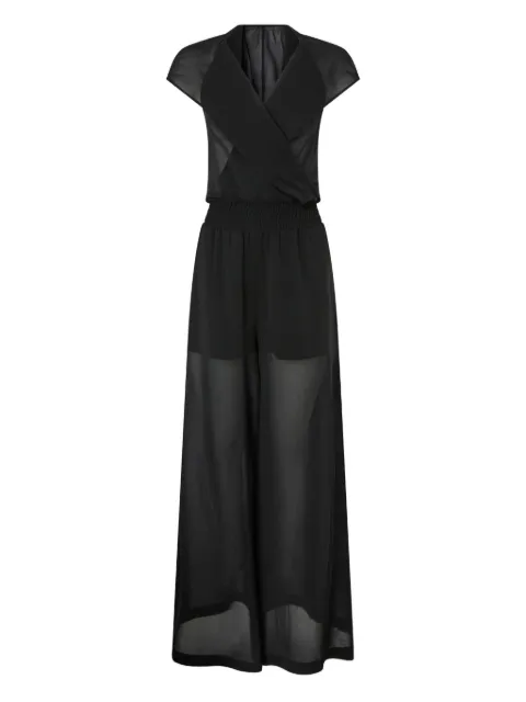 PINKO long playsuit with hood and sheer details