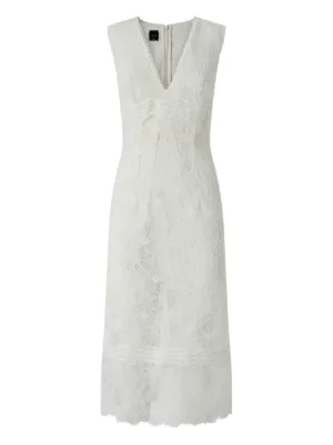 PINKO sleeveless midi dress in lace