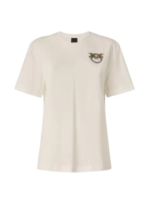 PINKO T-shirt with Love Birds jewel detail
