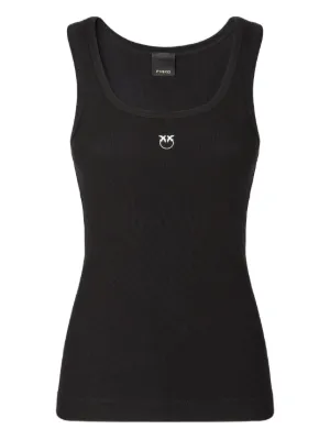 PINKO vest top with Love Birds golden detail