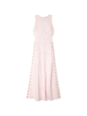 SANDRO flower jacquard maxi dress