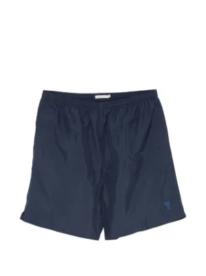 AMI Paris Ami de Coeur elastic-waist swim shorts