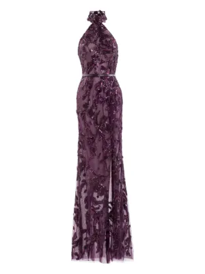 Saiid Kobeisy halter-neck maxi dress
