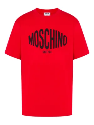 Moschino printed organic cotton jersey T-shirt