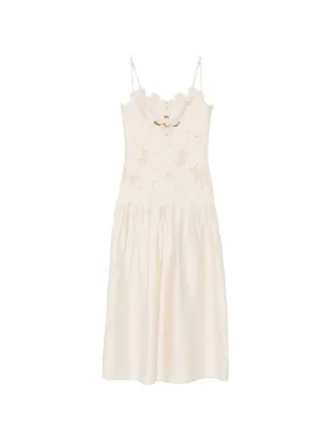 SANDRO guipure midi dress