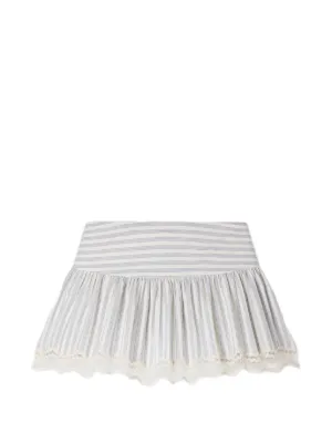 SANDRO striped cotton skort
