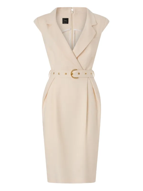 PINKO Amadine belted collared midi dress