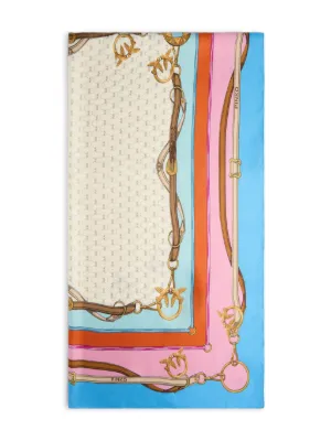 PINKO scarf with multicoloured print
