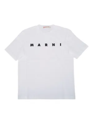 Marni Kids logo cotton  T-shirt