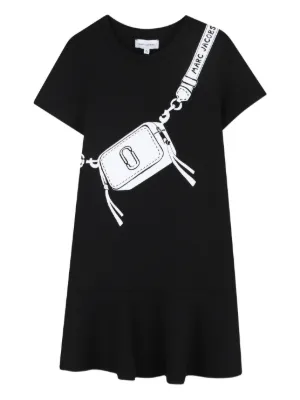 Marc Jacobs Kids graphic ruffled dress