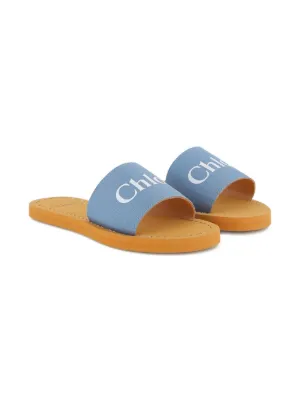 Chlo&eacute; Kids logo-print sandals
