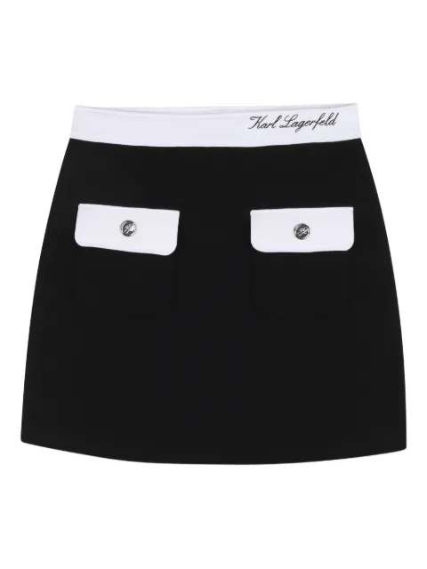 Karl Lagerfeld Kids front-pockets skirt