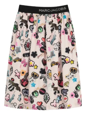 Marc Jacobs Kids graphic-print skirt