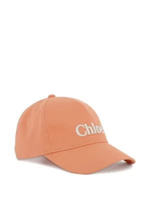 Chloé Kids logo-embroidered hat