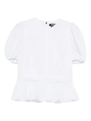 ROTATE BIRGER CHRISTENSEN puff-sleeves peplum top