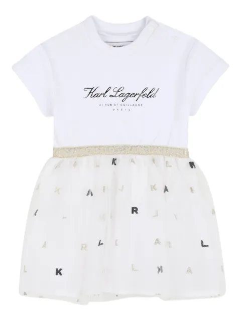 Karl Lagerfeld Kids logo-detail dress
