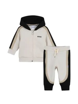 BOSS Kidswear striped tracksuit set