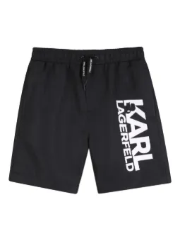 Karl Lagerfeld Kids logo-print swim shorts