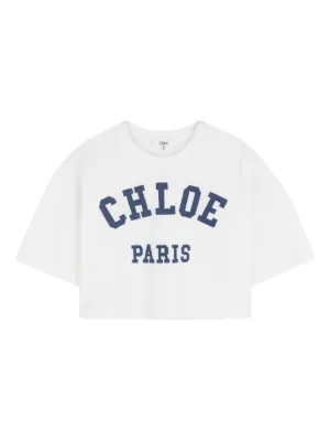 Chlo&eacute; Kids appliqu&eacute; T-shirt