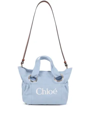 Chloé Kids eyelet-detail tote bag
