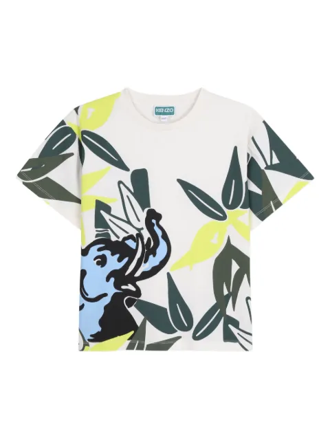 Kenzo Kids floral-print T-shirt