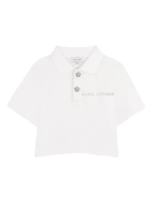 Marc Jacobs Kids flower-embellishment short-sleeve polo shirt