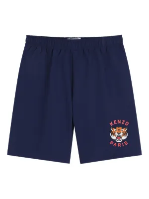 Kenzo Kids logo-graphic swim shorts