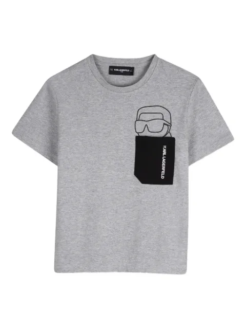 Karl Lagerfeld Kids pocket-graphic T-shirt