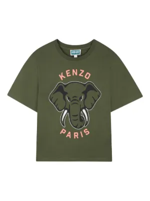 Kenzo Kids elephant graphic T-shirt