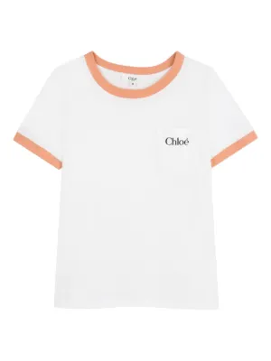 Chloé Kids chest-pocket T-shirt