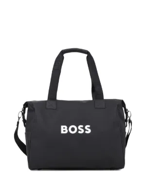 BOSS Kidswear logo strap changing bag