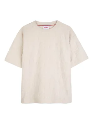 HUGO KIDS short-sleeve pattern T-shirt